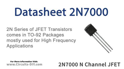 2N7000 0 2A 60V N Channel Enhancement FET Datasheet