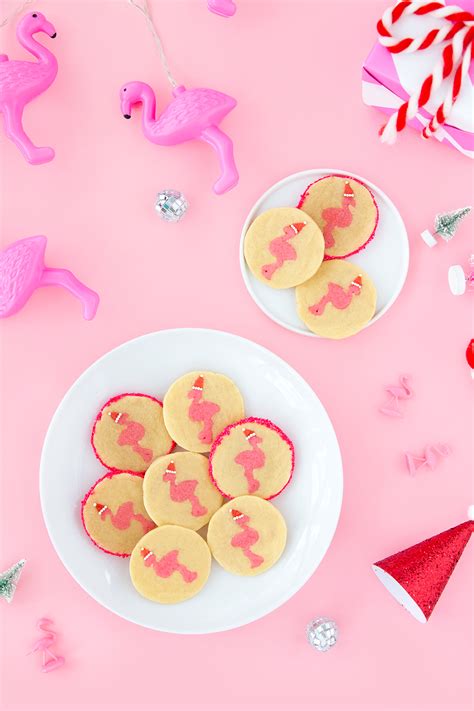 Slice ‘n Bake Flamingo Christmas Cookies Aww Sam