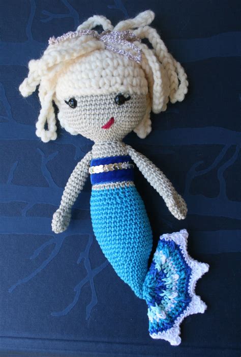 Crochet Pattern Amigurumi Mermaid Doll 141 Baby Patterns Etsy