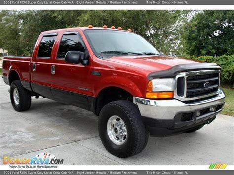 2001 Ford F350 Super Duty Lariat Crew Cab 4x4 Bright Amber Metallic