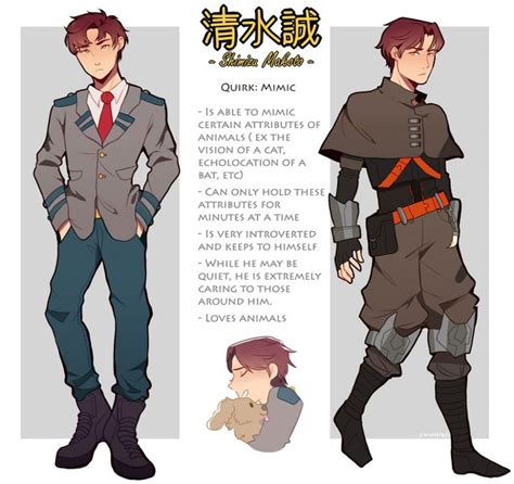Bnha Oc Makoto By Xnighten On Deviantart Character Design Male