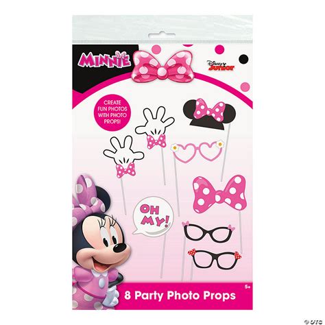 Disneys Minnie Mouse Photo Stick Props 8 Pc Oriental Trading