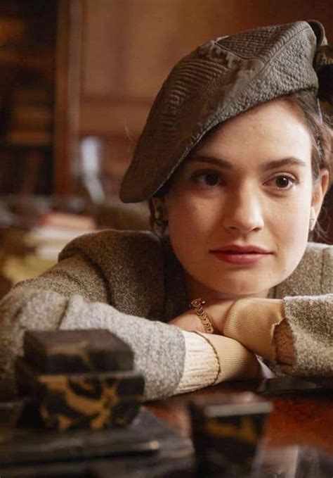 Lily James As Juliet Ashton In The Guernsey Literary And Potato Peel Pie Society Lily James