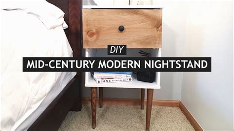 Diy Mid Century Modern Nightstand Youtube