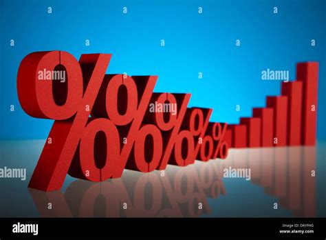 Red Percentage Symbols Stock Photo Alamy