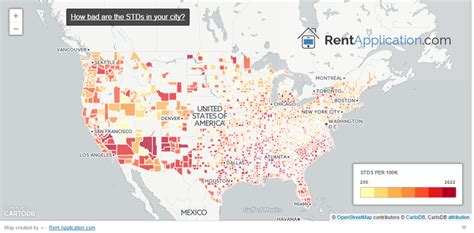 how bad are stds in your city the interactive unsafe sex map of america brilliant maps