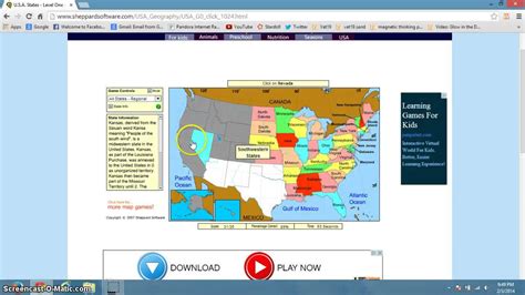 Information & statistics by state >. Sheppard Software States level 1 - YouTube