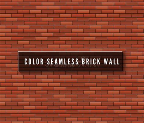 Seamless Brick Wall Surface Old Red Brick Wall Background Urban Wall