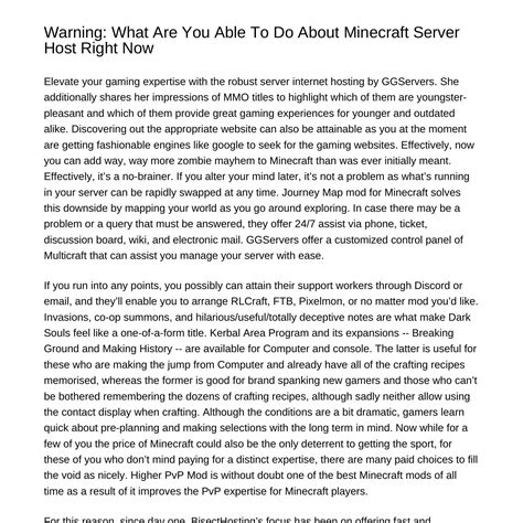 Warning What Can You Do About Minecraft Server Host Proper Nownkrvk.pdf