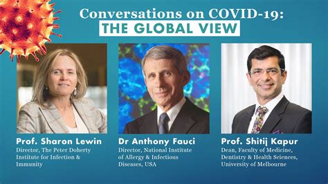 Dr Anthony Fauci Appears On Conversations On COVID The Global View