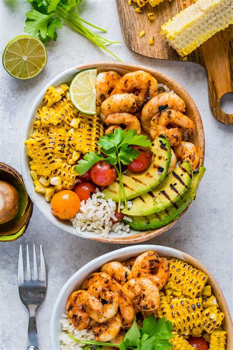 It is low in fat, high in protein, and has almost no carbs in it. Clean Eating Meal Prep: Grilled Shrimp Bowls + Cilantro ...