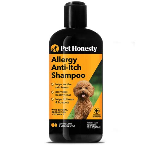 Pet Honesty Allergy Anti Itch Shampoo For Dogs And Cats With Coconut Oil