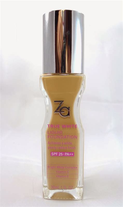 Za Cosmetics True White Liquid Foundation In Oc30 Review The Beauty