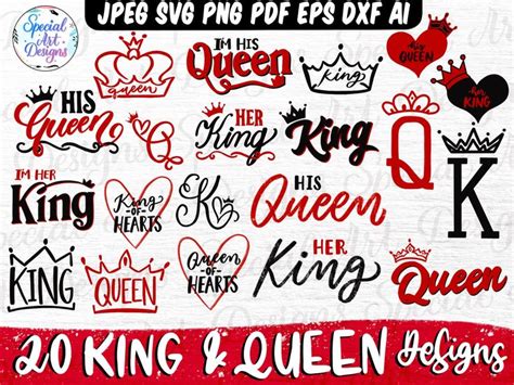 The King And Queen Svg Files