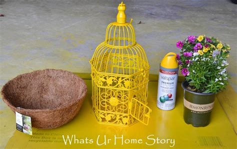 Bird Cage Planter Whats Ur Home Story Bird Cage Decor Diy Bird