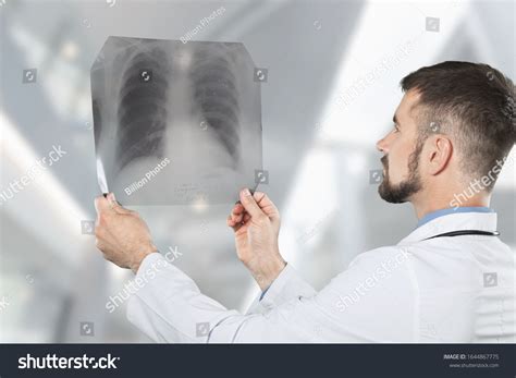 Doctor Radiological Chest Xray Film Medical Foto Stock
