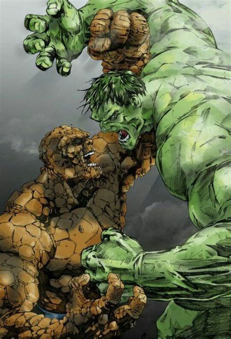 Hulk Vs Thing Heros Comics Marvel Comics Art Comics Artwork Cartoons
