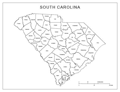 State And County Maps Of South Carolina South Carolina County Map Printable Printable Maps
