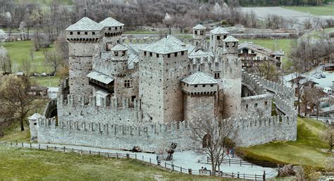 The Fenis Castle In The Aosta Valley Italy Oc Aosta Valley Aosta