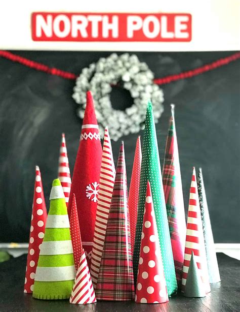 How To Make A Paper Cone Christmas Tree For Cheap A Girl And A Glue Gun