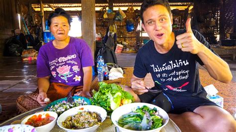 Laotian Food Stunning Lao Fish Salad Village Cooking In Laos