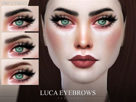 Realistic Eyebrows In 18 Colors All Ages And Genders Found In Tsr