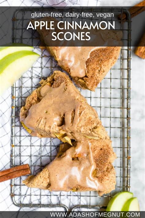 Gluten Free Vegan Apple Cinnamon Scones A Dash Of Megnut