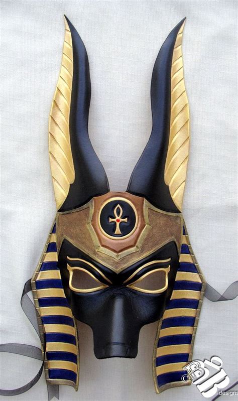 Made To Order Egyptian Jackal Anubis Leather Mask Underworld Masquerade Costume Etsy