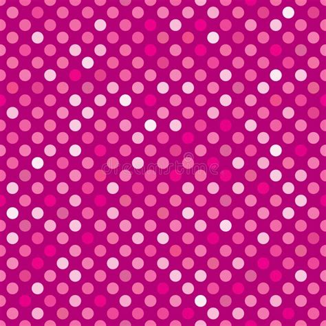 Seamless Pink Dot Pattern Background Stock Illustration Illustration