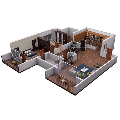 3d Floor Plan Isometric View By Christa Elrod At