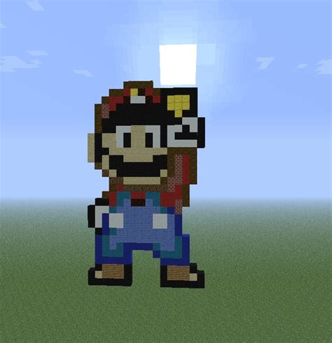 Mario Pixel Art Minecraft Map