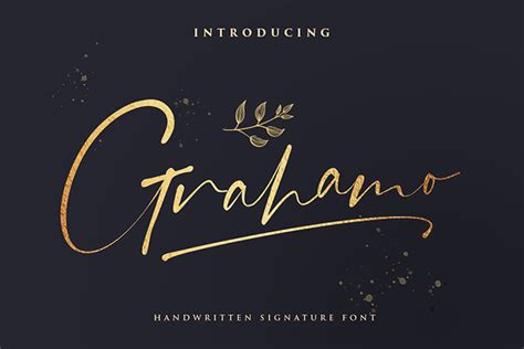 Grahamo Luxury Script Font Free Design Resources