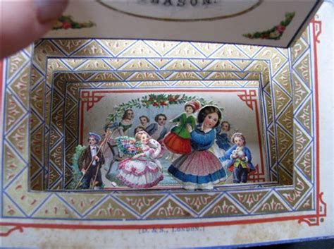 Dean And Son 1867 Christmas Tunnel Book Style Pull Out Peep Show
