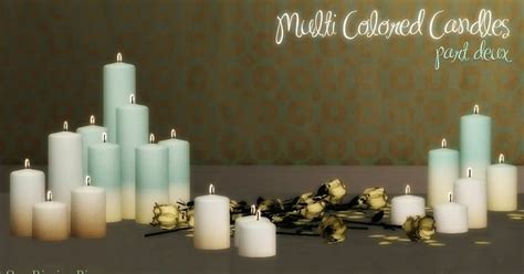 Multi Colored Candles Part Deux Sims 4 Anime Sims 4 Sims