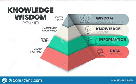 Knowledge Wisdom Hierarchy Infographic Template With Icons Dikw Knowledge Management Pyramid