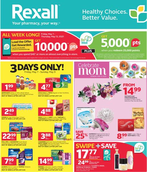 Rexall Canada Flyers Deals Get 10000 Be Well Points When You Spend