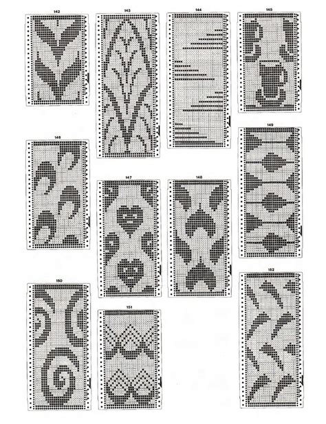 vintage 192 24stitch punchcard patterns for brother garter etsy