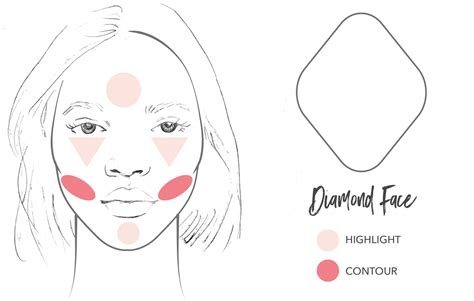 how to contour and how to highlight with natural makeup diamond face shape contour makeup