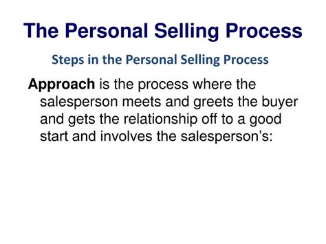 Ppt Personal Selling Process Powerpoint Presentation Free Download