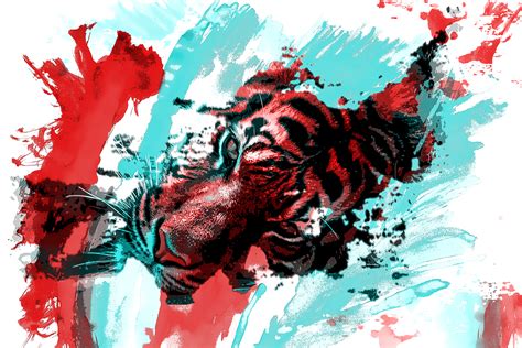 Find the best abstract art backgrounds on getwallpapers. Tiger Vector Art 6K UHD Wallpaper