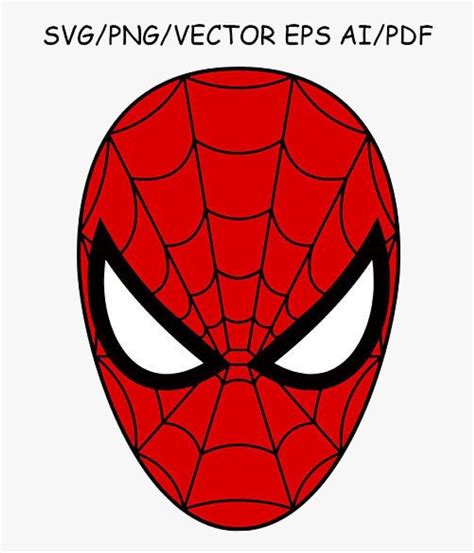 Spiderman Clipart Mask Dxf Vector Cut File Cricut History - Spiderman