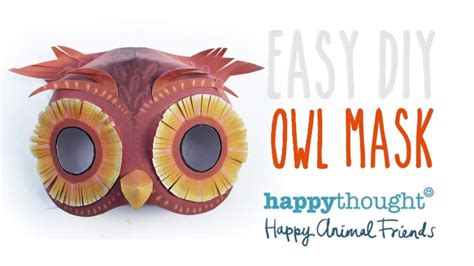 Try Our Easy Homemade Owl Mask Template And Be An Owl In 5 Minutes