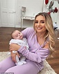 Dani Dyer is every inch the doting mum as she cradles son Santiago ...