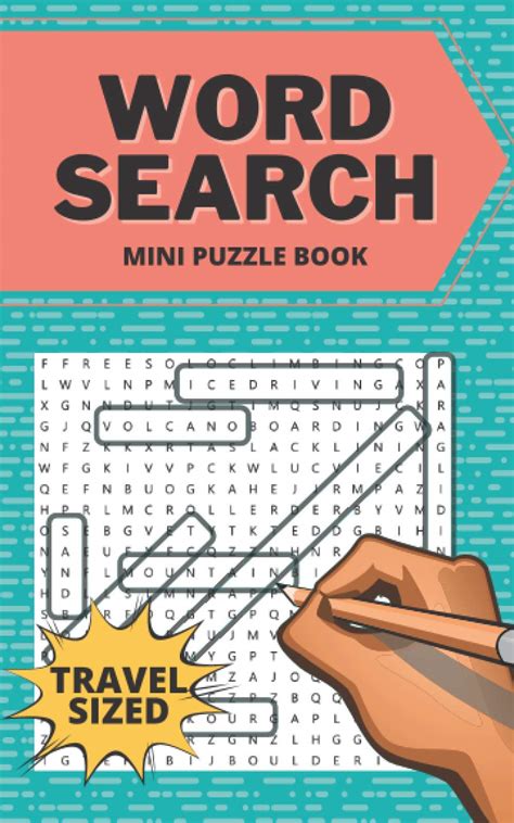 Word Search Mini Puzzle Book Small Travel Sized Word Find For Adults