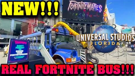 Fortnite Battle Bus In Real Life Universal Studios Fortnitemares