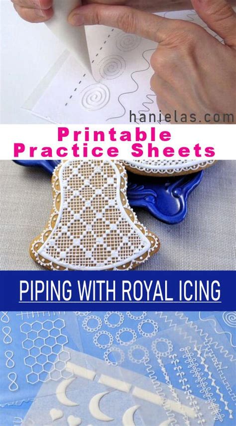 Assemble and ice layered cakes, small cakes, and sheet cakes. Practicing Piping with Royal Icing | Haniela's