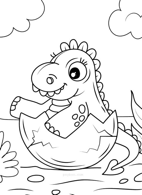 Printable Dinosaur Coloring Pages Pdf Coloringpagec