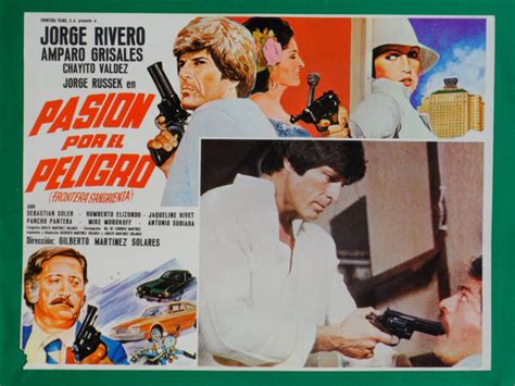 Jorge Rivero Pasion Por El Peligro Original Cartel De Cine 7000 En