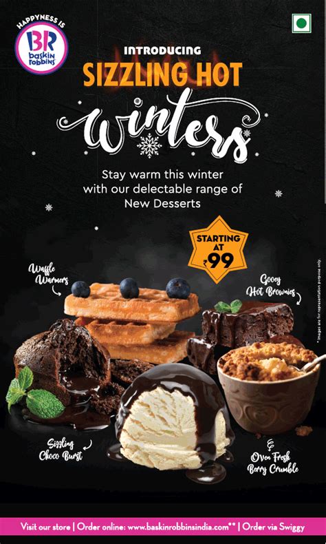 Baskin Robbins Introducing Sizzling Hot Winters Ad In Times Of India Bangalore Advert Gallery