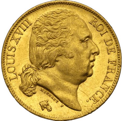 Buy French 20 Franc Louis Xviii Gold Coin 1814 1824 Gold Coin 1814